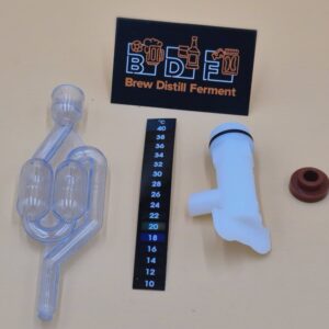 Pail Accessories Package (Tap, S-bend Airlock, Top Hat Grommet & Stick-On Thermometer)